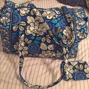 Vera Bradley Duffel w/ matching cosmetic bag